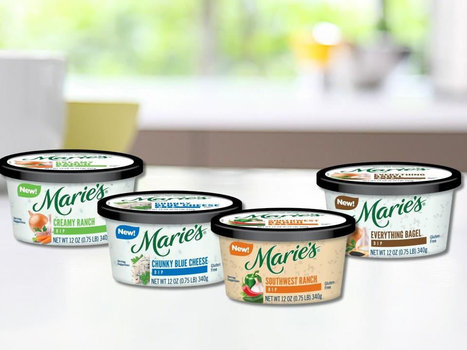 Marie's new line of dips.