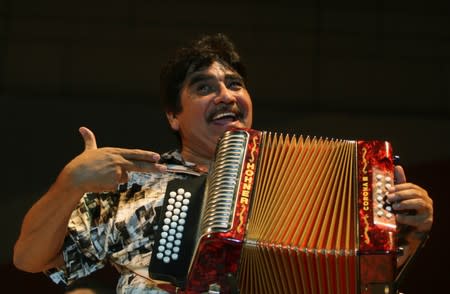 FILE PHOTO: Mexican musician Celso Pina performs during the Santa Lucia International Festival in Monterrey