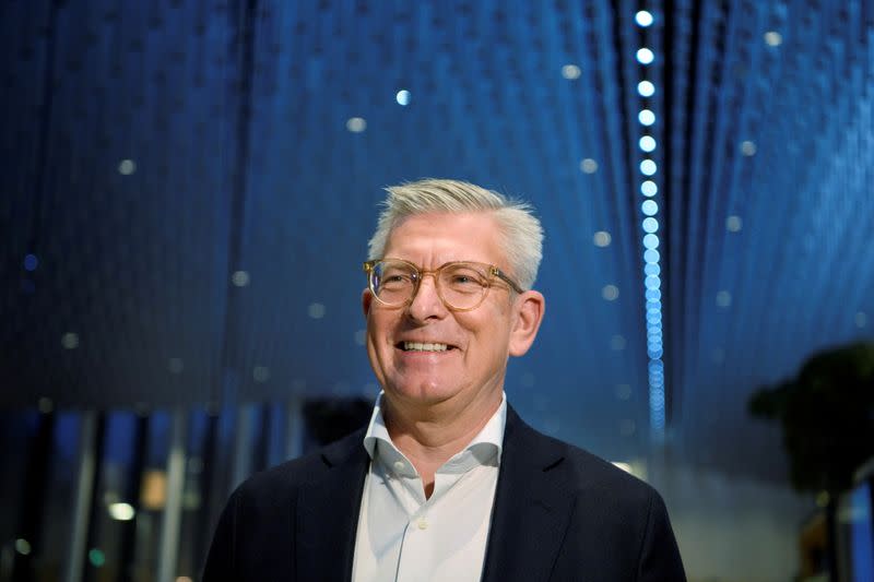 Ericsson's CEO Borje Ekholm during an interview at the company headquarters in Kista, Stockholm