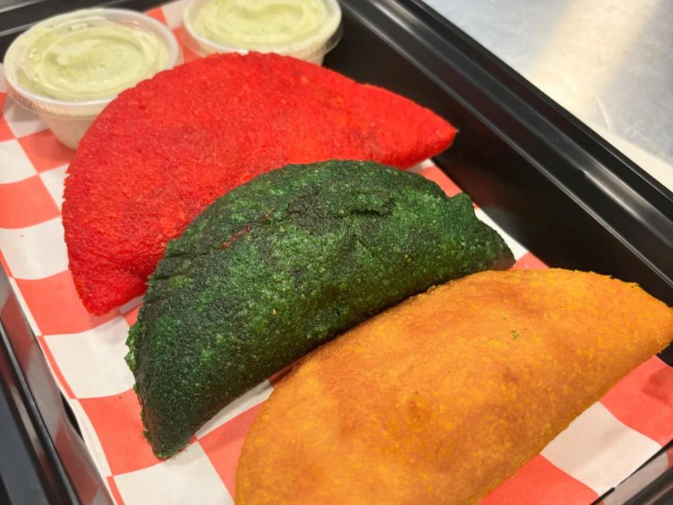 The new Venezuelan-American restaurant with a bakery and cafe features empanadas on its menu.