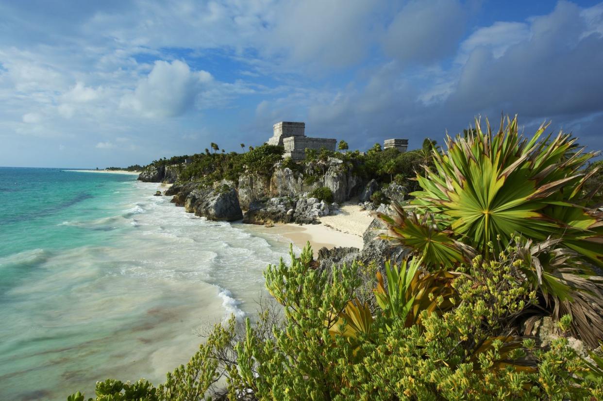 mexico, tulum, ancient maya site of tulum