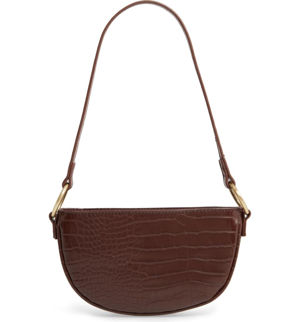 <strong>Buy It!</strong> BP. Embossed Faux Leather Shoulder Bag, $35.40 (orig. $59); <a href="https://click.linksynergy.com/deeplink?id=93xLBvPhAeE&mid=1237&murl=https%3A%2F%2Fshop.nordstrom.com%2Fs%2Fbp-embossed-faux-leather-shoulder-bag%2F5538755%2Ffull&u1=PEO%2CNordstromHasKateSpade%2CToryBurch%2CandMarcJacobsHandbagsforUpto60%25Off%2Ckamscram%2CUnc%2CGal%2C6182461%2C202002%2CI" rel="nofollow noopener" target="_blank" data-ylk="slk:nordstrom.com;elm:context_link;itc:0;sec:content-canvas" class="link ">nordstrom.com</a>