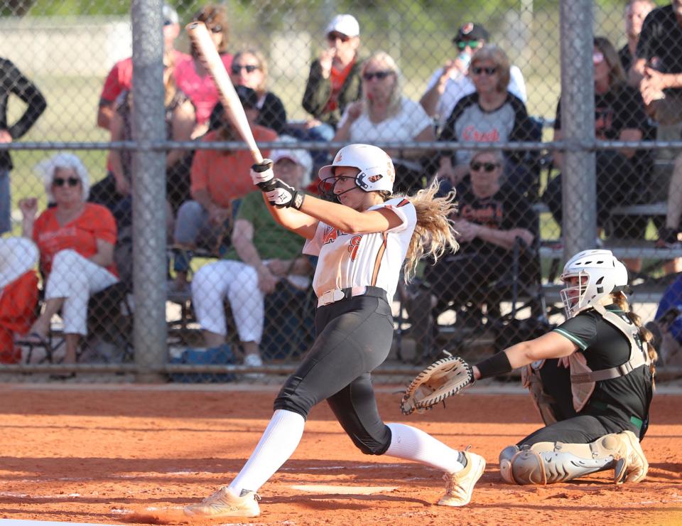 Spruce Creek's Mackenzie Colby has seven extra-base hits this season, including a pair of home runs.