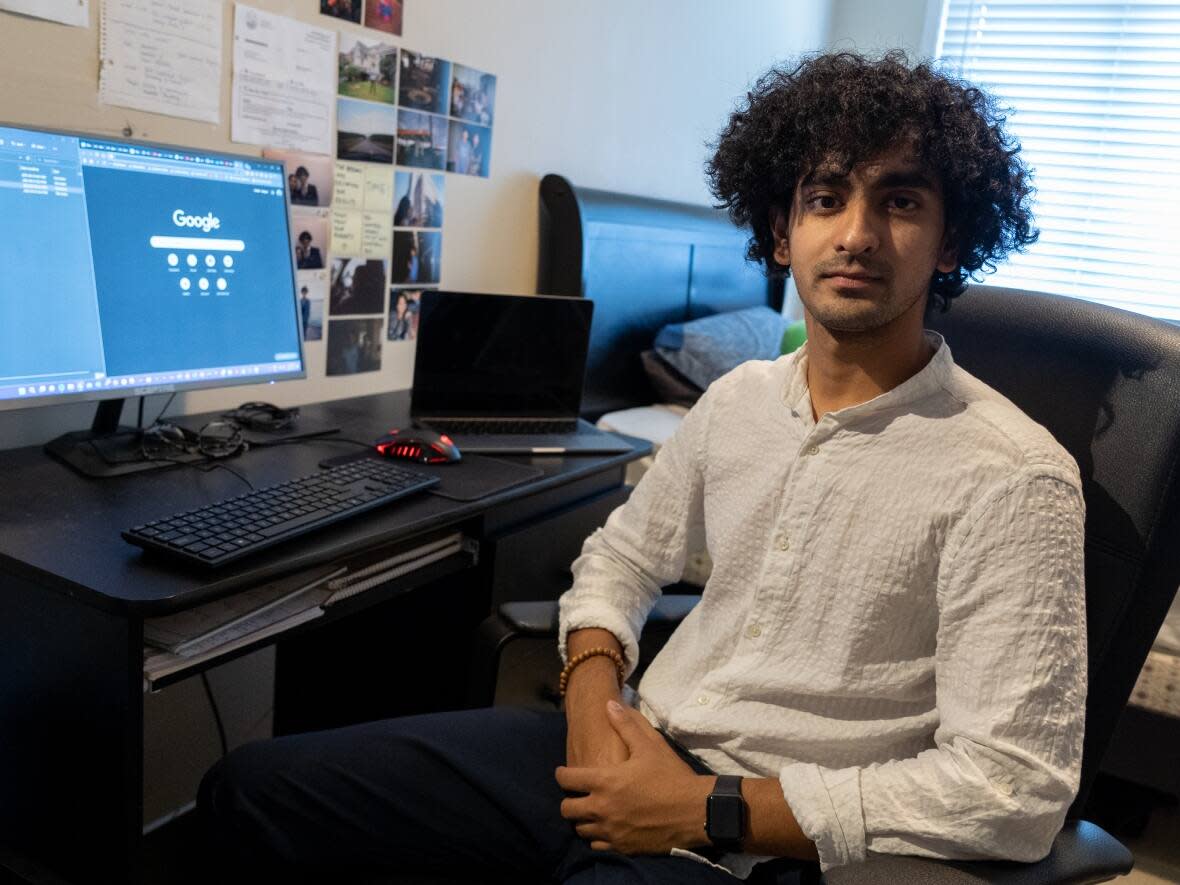 Zaid Baig, 23, said he found himself in need of urgent mental health care at the beginning of the pandemic but didn't know where to turn. (Francis Ferland/CBC - image credit)
