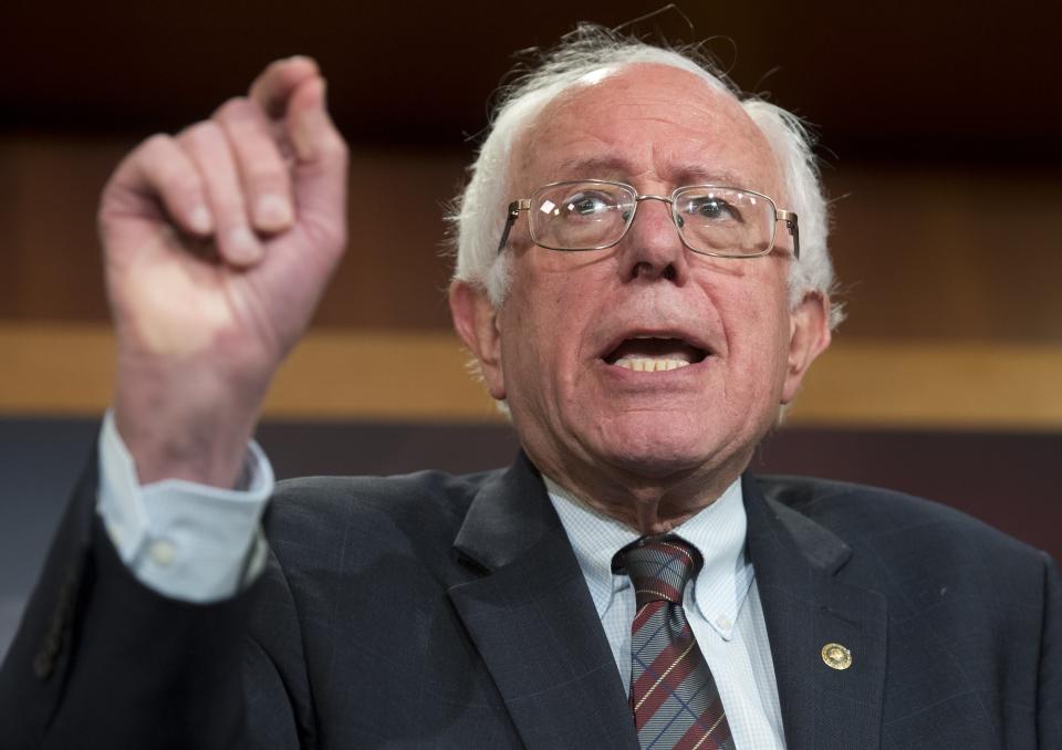 Sen. Bernie Sanders (I-Vt.) on Tuesday accused President Donald Trump of failing to live up to his campaign promises. (Photo: SAUL LOEB/Getty Images)