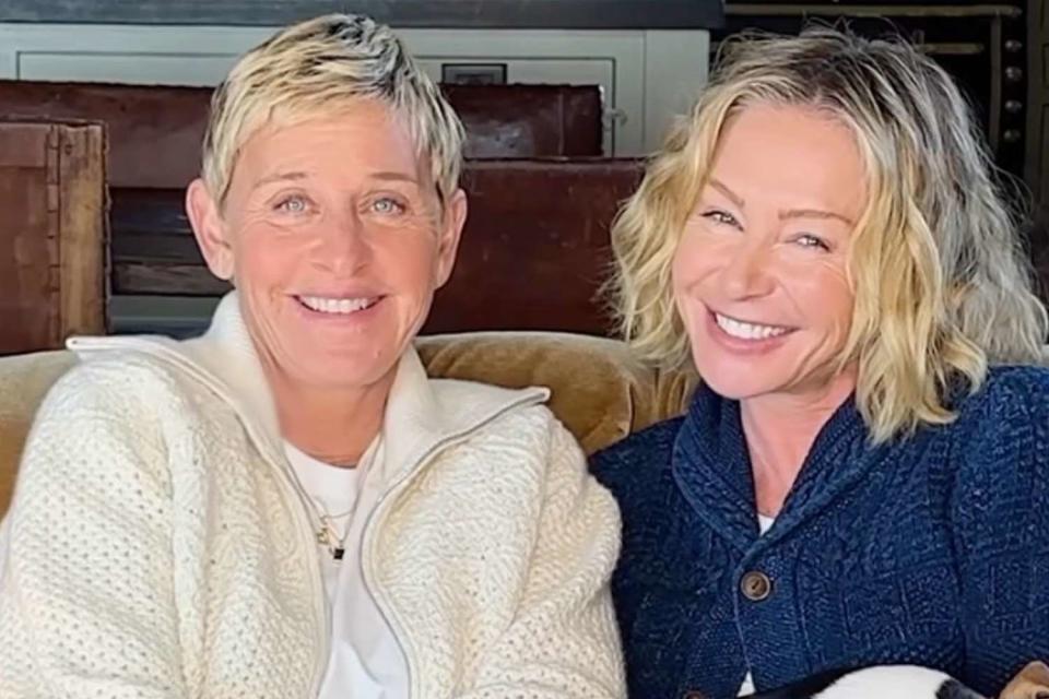 <p>Ellen DeGeneres /Instagram</p> Ellen DeGeneres and Portia de Rossi.