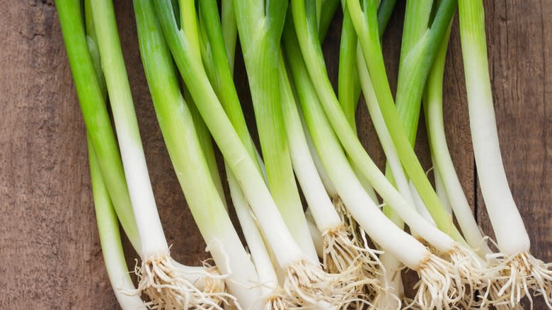 pile of scallions