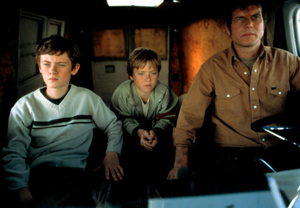 Matthew O'Leary, Jeremy Sumpter and Bill Paxton in “Frailty"