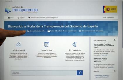 El Portal de la Transparencia (transparencia.gob.es) empezó a funcionar esta mañana con 530.000 registros accesibles de información. EFE