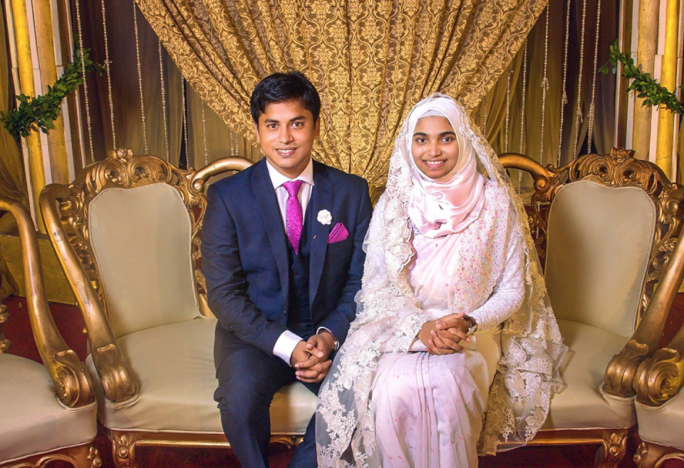 Tasnim Jara decided not to wear make-up on her wedding day [Photo: Facebook]