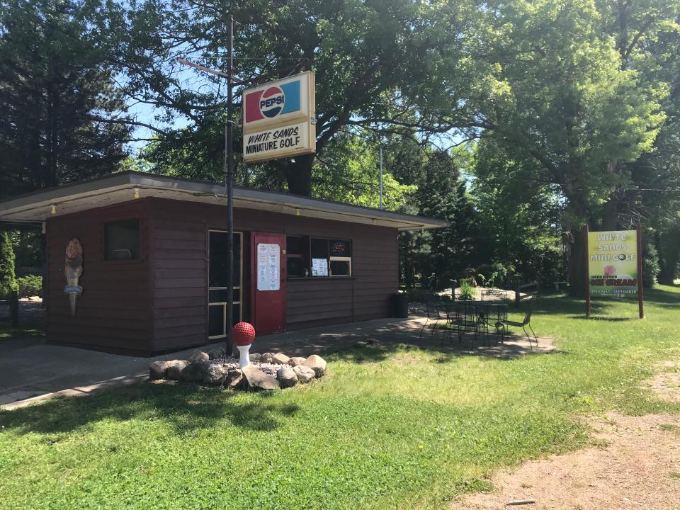 White Sands Mini Golf, 5511 Wazeecha Ave. in Grand Rapids. The mini golf course and concession stand operates across the street from Lake Wazeecha, about two miles east of Wisconsin Rapids.