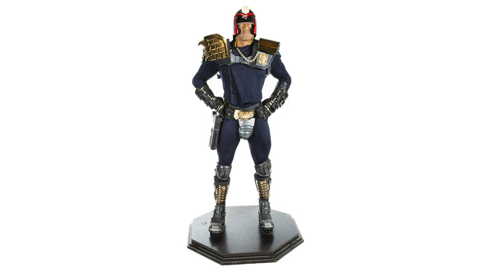 Stallone’s Gianni Versace-designed costume from “Judge Dredd” - Credit: Julien's Auctions