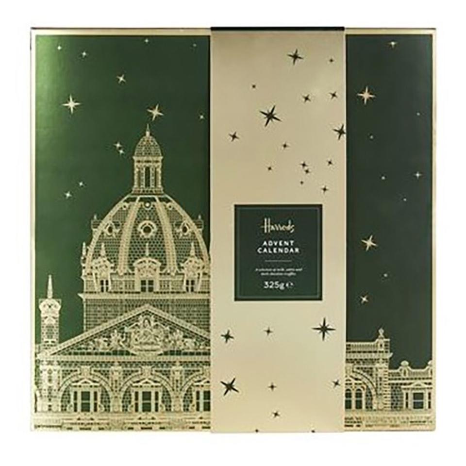 <p>Harrods have got indulgent covered with this hand-finished advent calendar, full of delectable milk, white and dark chocolate truffles - with flavours that range from salted caramel praline to strawberries and cream and pistachio.</p><p><strong><a class="link " href="https://go.redirectingat.com?id=127X1599956&url=https%3A%2F%2Fwww.harrods.com%2Fen-gb%2Fharrods%2Ftruffle-selection-advent-calendar-325g-p000000000006462683&sref=https%3A%2F%2Fwww.cosmopolitan.com%2Fuk%2Fworklife%2Fg4194%2Fbest-chocolate-advent-calendars%2F" rel="nofollow noopener" target="_blank" data-ylk="slk:SHOP NOW;elm:context_link;itc:0;sec:content-canvas">SHOP NOW</a> Harrods, £40.00</strong></p>