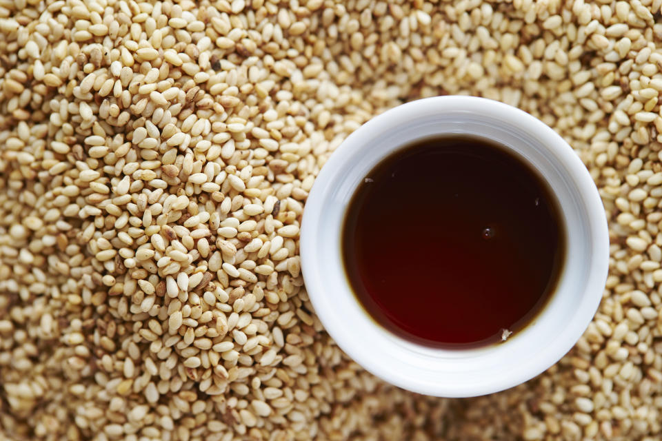 Sesame with sesame oil