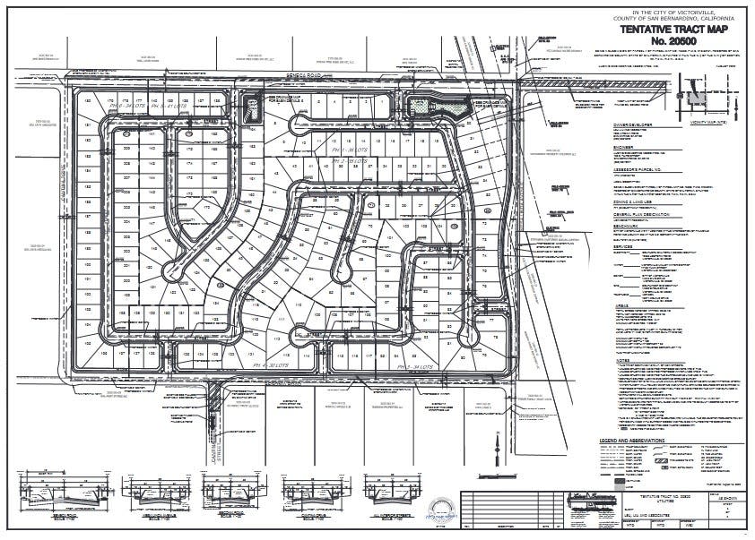 The Victorville Planning Commission unanimously approved a 210 single-family home tract map east of Highway 395 and near the Walmart Supercenter.