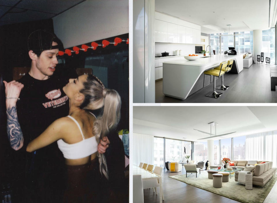 <p>Ariana Grande y Pete Davidson se encuentran planeando su boda y, de momento, ya tienen su nidito de amor. Y no es cualquier casa. Se trata de un impresionante apartamento en el lujoso barrio neoyorquino de Chelsea. (Foto: Instagram / <a rel="nofollow noopener" href="http://www.instagram.com/petedavidson/?hl=es" target="_blank" data-ylk="slk:@petedavidson;elm:context_link;itc:0;sec:content-canvas" class="link ">@petedavidson</a> / <a rel="nofollow noopener" href="http://www.instagram.com/520w28/" target="_blank" data-ylk="slk:@520w28;elm:context_link;itc:0;sec:content-canvas" class="link ">@520w28</a>). </p>