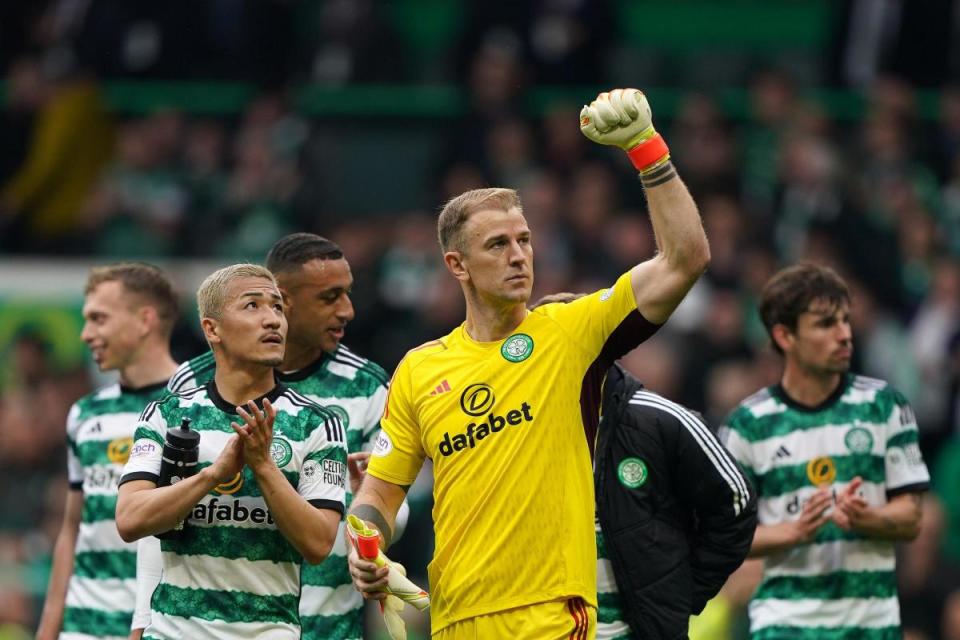 Celtic goalkeeper Joe Hart feels that his side are peaking at the right time in title race. <i>(Image: PA)</i>