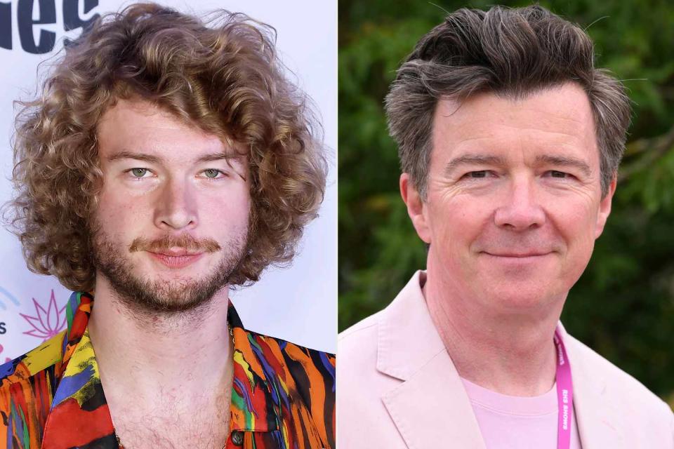 <p>Greg Doherty/Getty; Jeff Spicer/Getty</p> Yung Gravy and Rick Astley