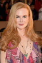 <p>This soft coral color is Kidman's go-to. </p>