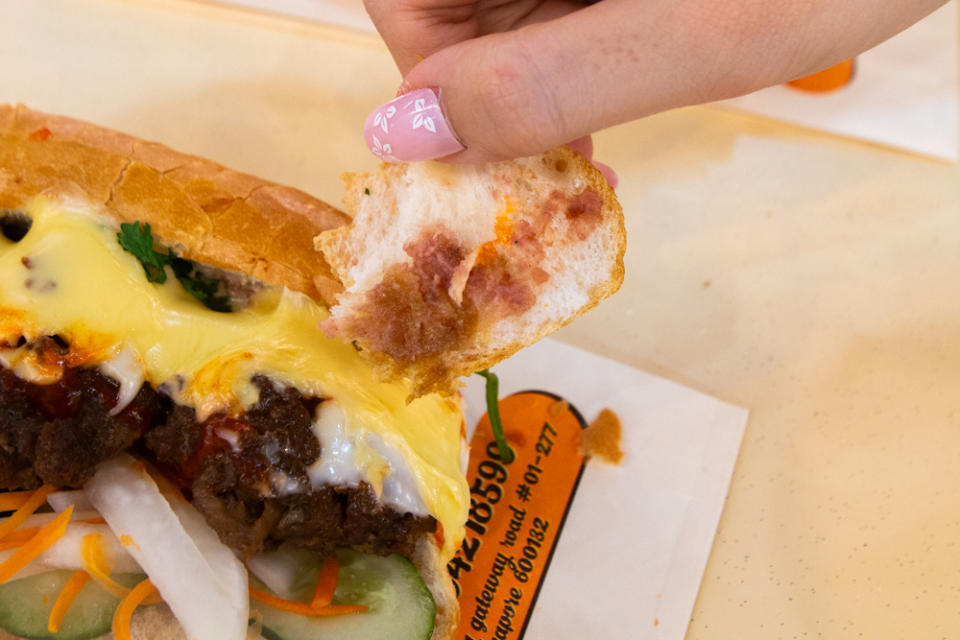 Ba Buong Banh Mi - BBQ Beef Cheese Baguette