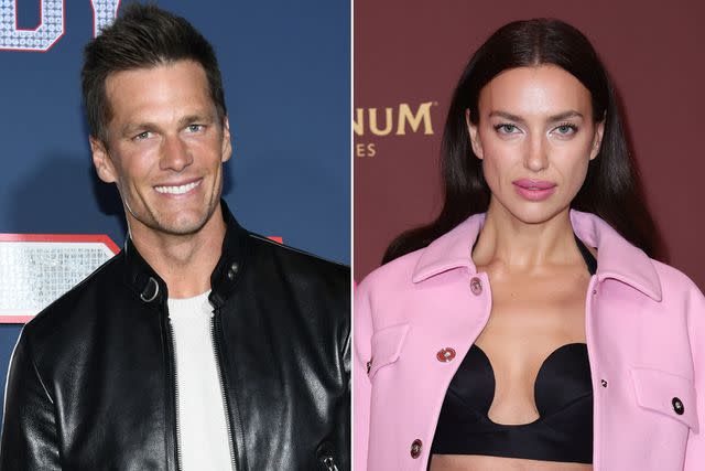 <p>Jon Kopaloff/Getty; Andreas Rentz/Getty</p> Tom Brady, Irina Shayk.