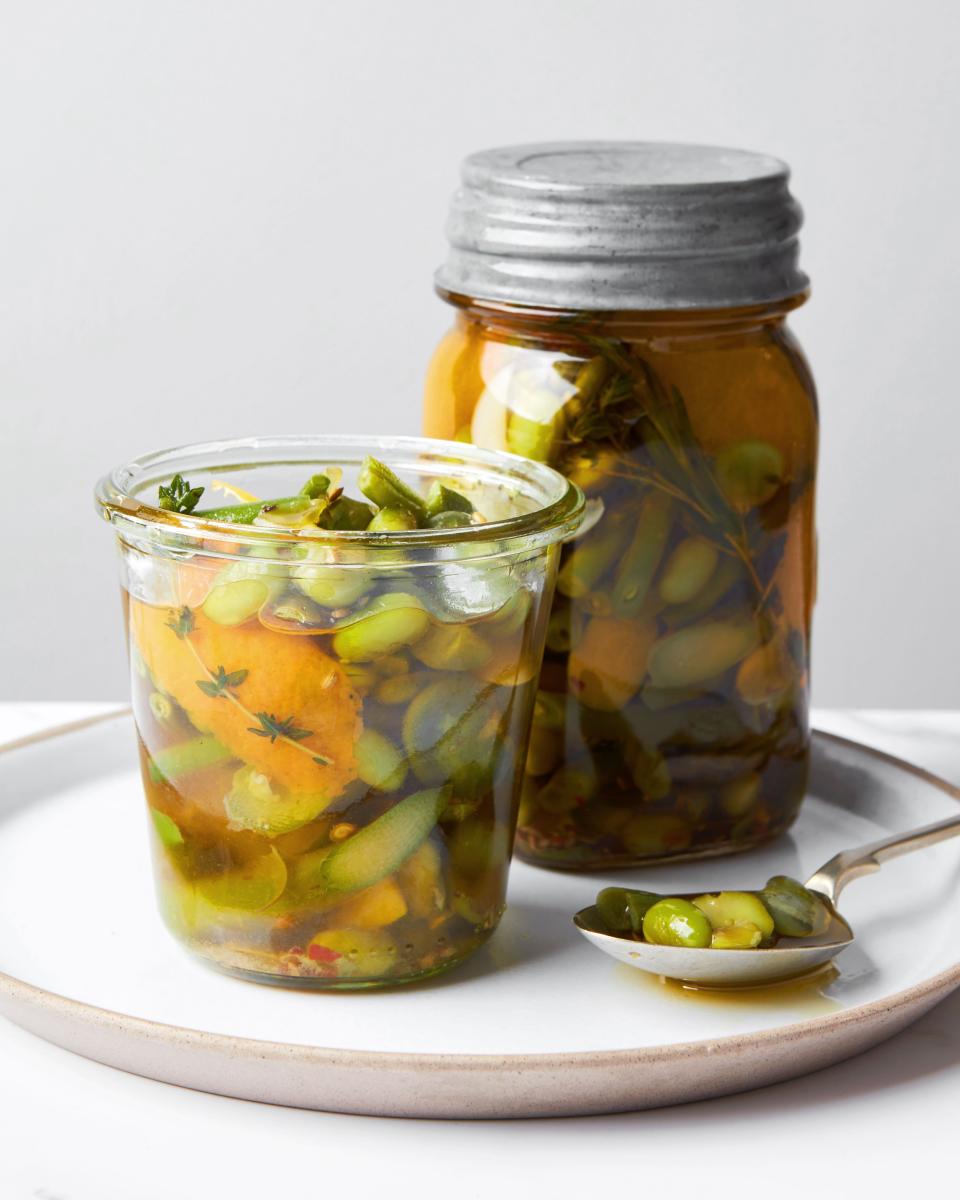 <h1 class="title">Marinated Fava Beans - INSET & IG V3</h1><cite class="credit">Photo & Food Styling by Joseph De Leo</cite>