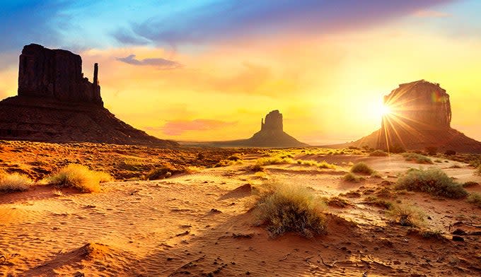 Monument Valley at the Utah Arizona border