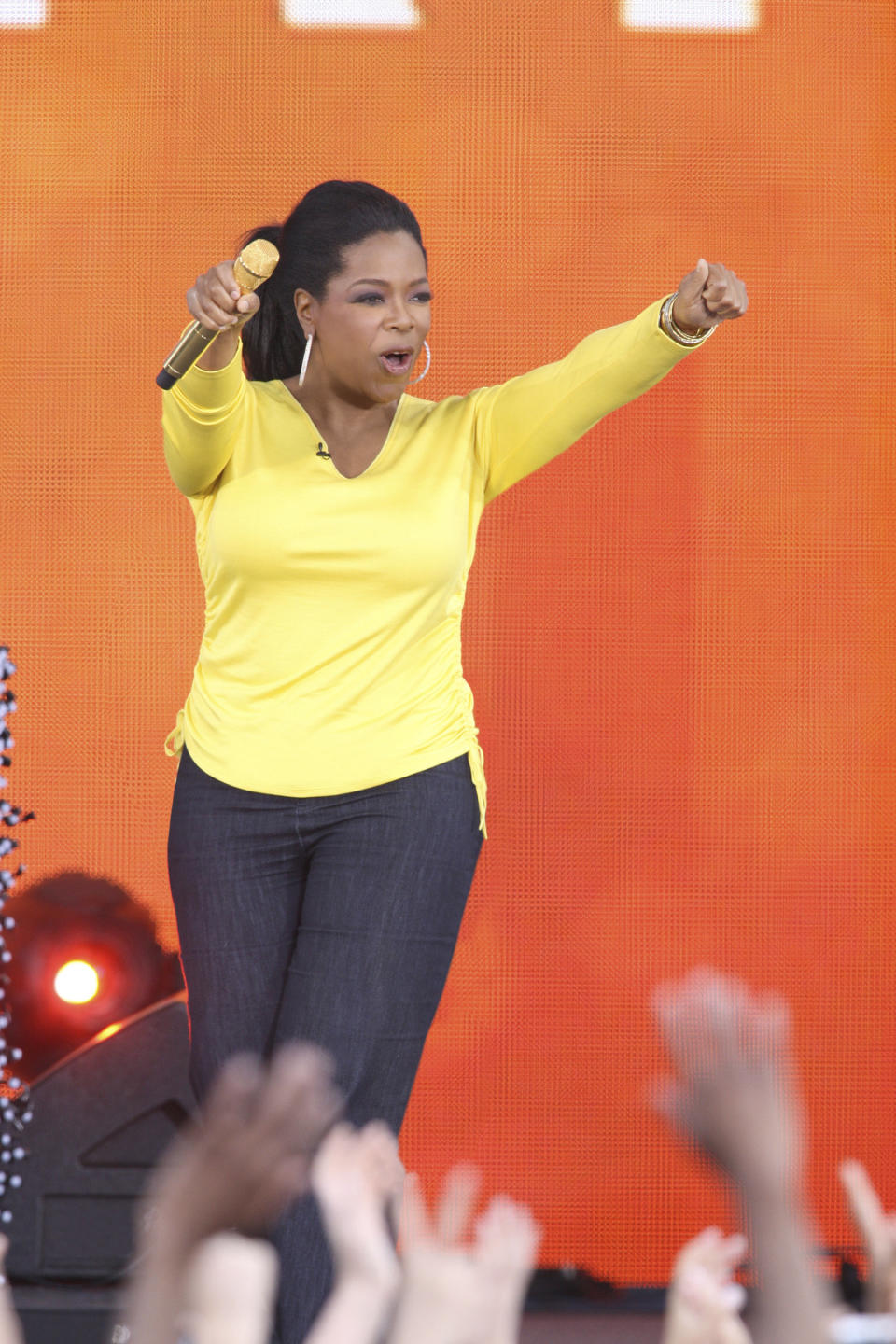 "No gesture is too small when done with gratitude." <br /><br />Photo: Oprah in 2009.