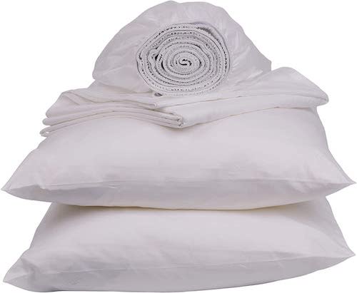 Sweave 100% Egyptian Cotton 400-Thread Count Percale Sheets