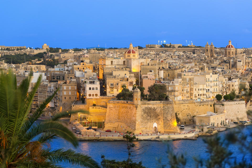 An old walled city in Malta.