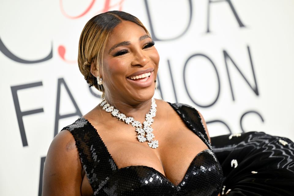 Serena Williams is honored as the fashion icon at the CFDA Fashion Awards at the American Museum of Natural History on Monday, Nov. 6, 2023, in New York.