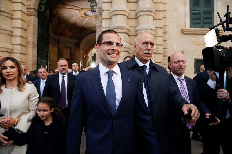 Robert Abela is sworn-in as Malta's Prime Minister in Valleta