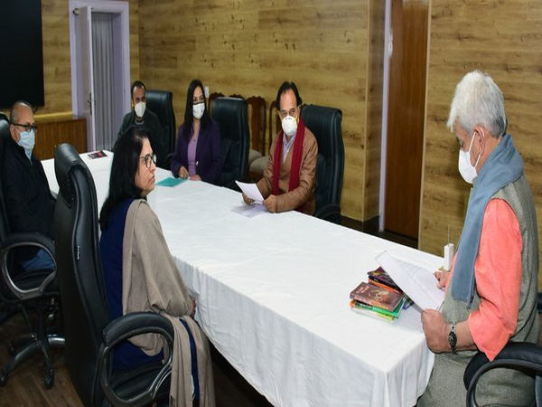 Delegation of Duggar Manch called on J-K LG (Photo Credit: Manoj Sinha Twitter)