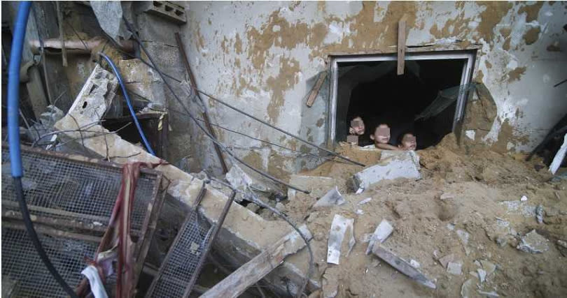 加薩的巴勒斯坦兒童。