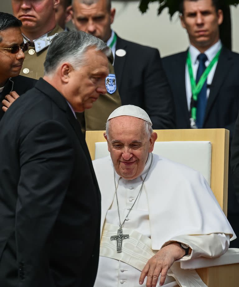 El papa Francisco y el primer ministro húngaro, Viktor Orban