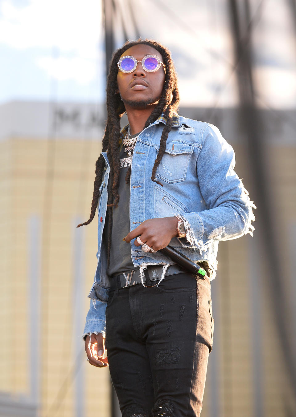 LAS VEGAS, NV – SEPTEMBER 23: Takeoff of Migos performs onstage during the Daytime Village Presented by Capital One at the 2017 HeartRadio Music Festival at the Las Vegas Village on September 23, 2017 in Las Vegas, Nevada. (Photo by Bryan Steffy/Getty Images for iHeartMedia)