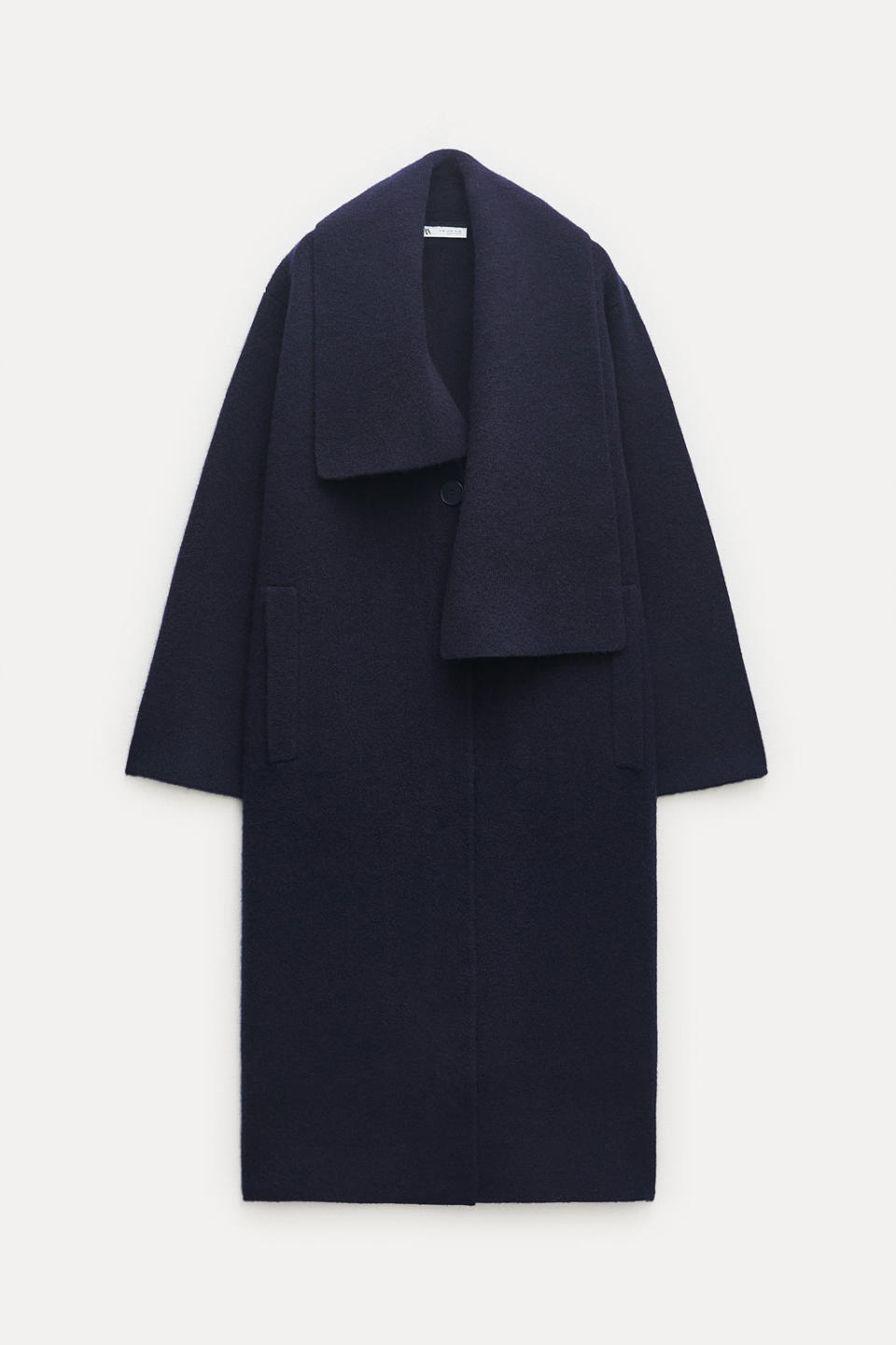 Manteau à col asymétrique Zara