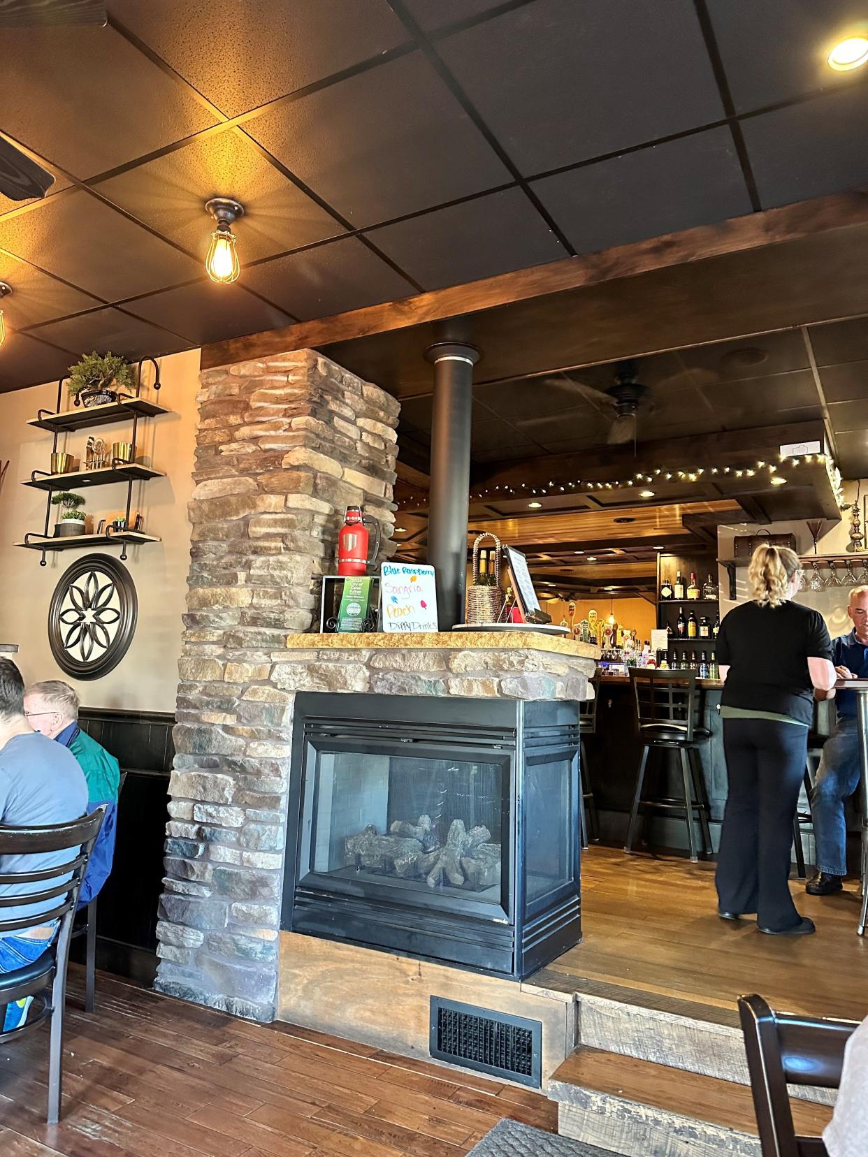 A bar and indoor seating area are part of the friendly, welcoming atmosphere at Miller-Doan Tavern in Canal Fulton.