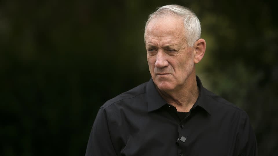 Cabinet Minister Benny Gantz, pictured in October, is widely seen to be a leading contender to be the next Israeli leader. - Amir Levy/Getty Images