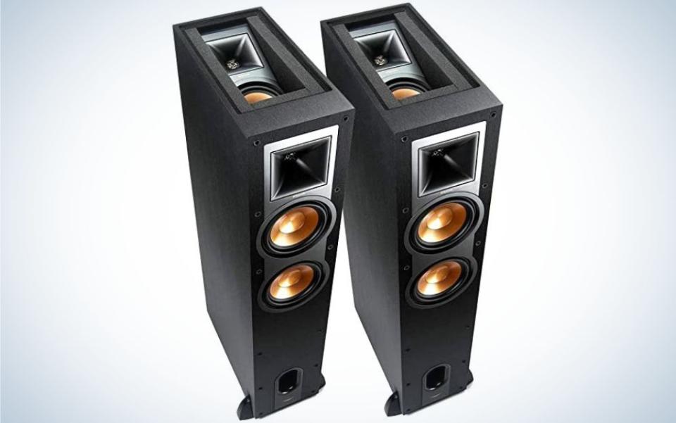 The Klipsch R-26A Dolby Atmos Speaker is the best floor-standing speaker for home theater. 