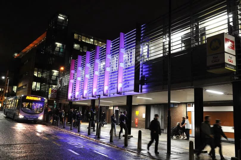 Moorfields train station in Liverpool city centre