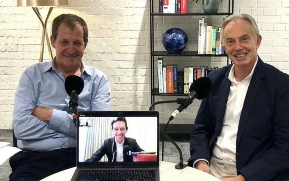 Sir Tony speaks on the Rest Is Politics podcast, hosted by Alastair Campbell