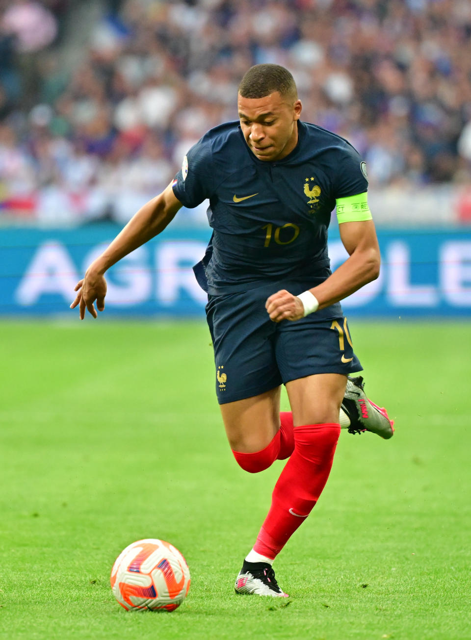France’s Kylian Mbappé during a UEFA Euro 2024 qualifying match in June.