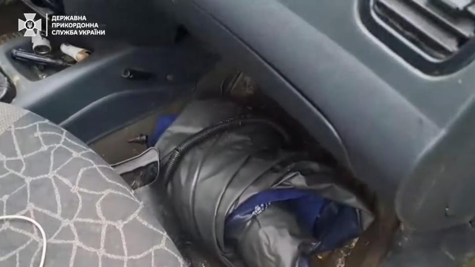 An air mattress and a pump were found in the two men's car.