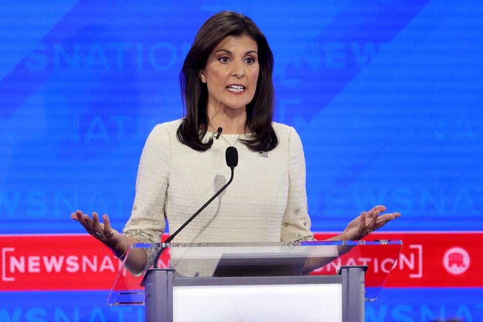 Nikki Haley faced criticism for ties to corporate world during GOP debate (Getty Images)