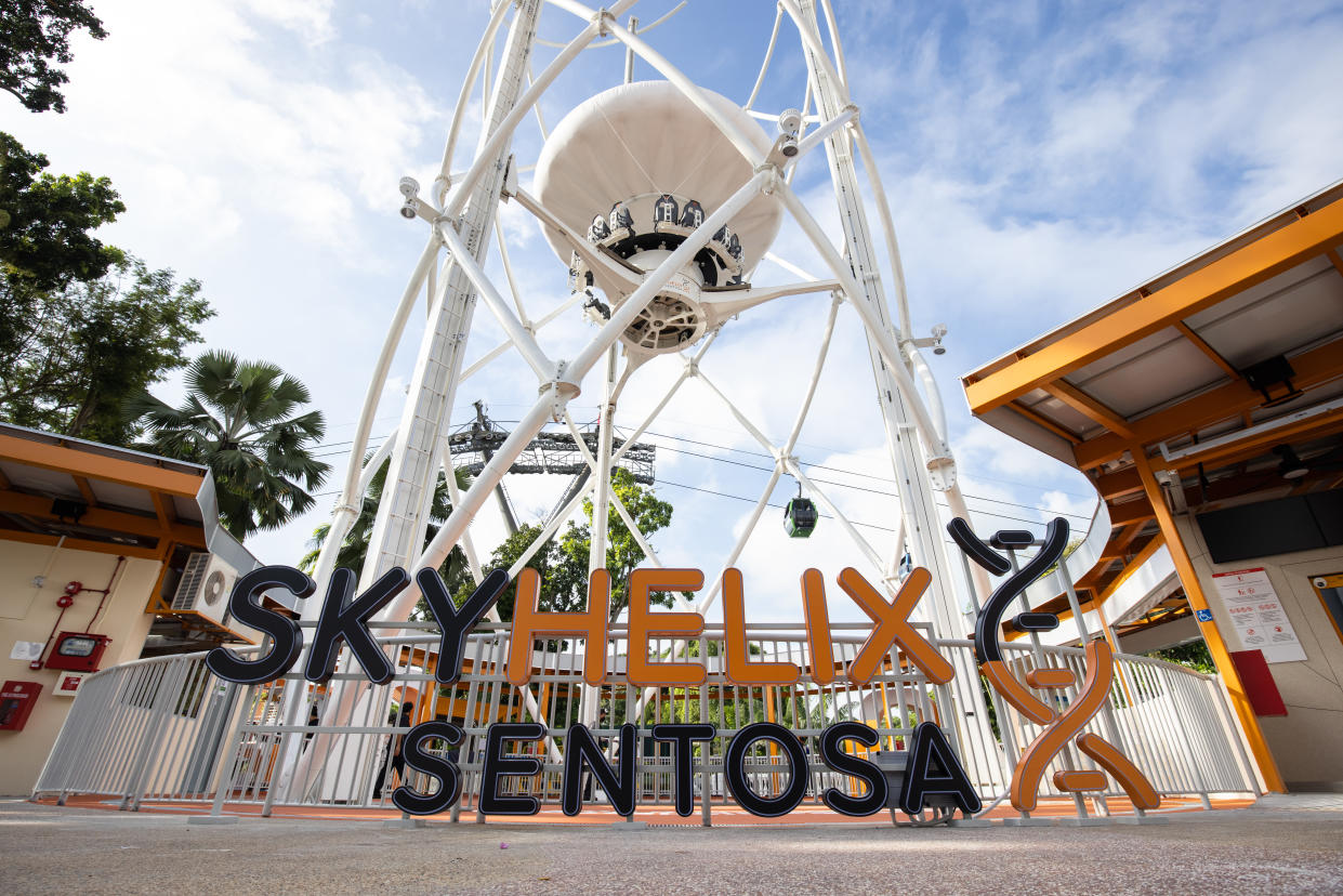 SkyHelix Sentosa is Singapore’s highest open-air panoramic ride. (Photo: Mount Faber Leisure Group)
