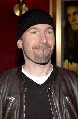 The Edge at the New York premiere of Miramax's Gangs of New York