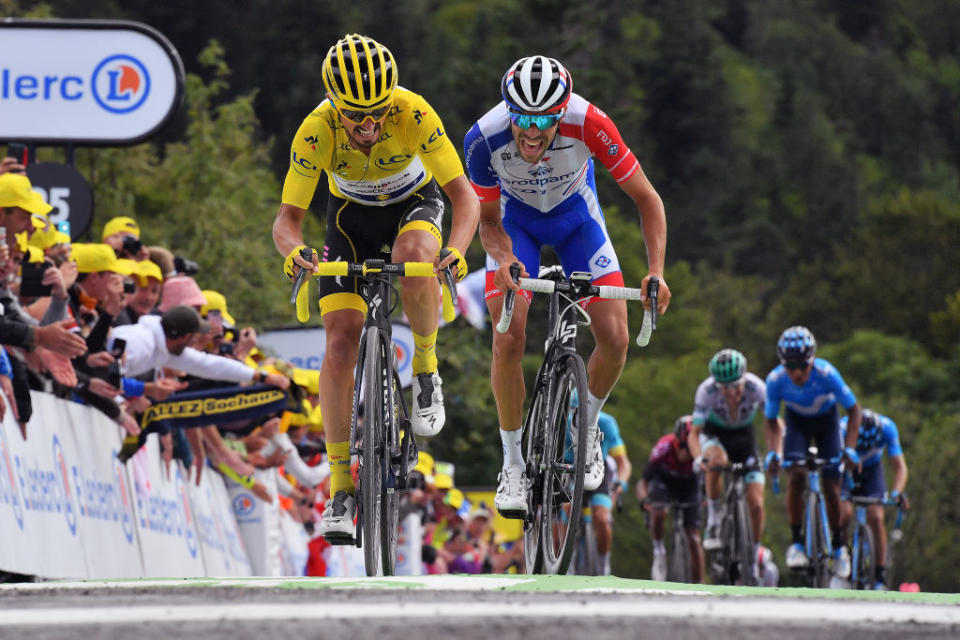 Julian Alaphilippe et Thibaut Pinot