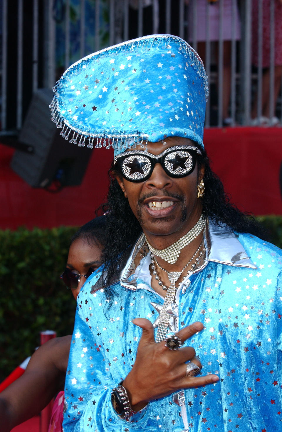 Bootsy Collins Wearing Blue