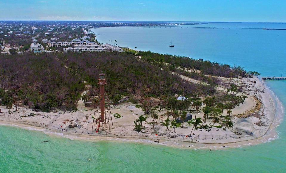 Nearly seven months after Hurricane Ian devastated Southwest Florida, parts of Sanibel remain damaged. Photographed Thursday, April 13, 2023.